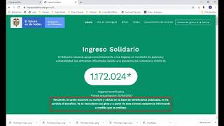 INGRESO SOLIDARIO  REACTIVACION PLATAFORMA PARA CONSULTAS [upl. by Zielsdorf]