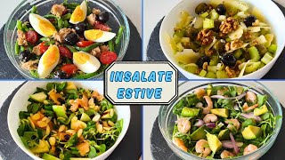 INSALATE ESTIVE SFIZIOSE  INSALATONE ESTIVE FACILI E VELOCI  INSALATE GOURMET [upl. by Aznecniv]