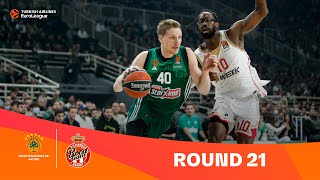 Panathinaikos AKTOR AthensAS Monaco  Round 21 Highlights  202324 Turkish Airlines EuroLeague [upl. by Nitsa391]