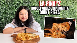 La Pinoquotz Double Cheese Margarita Giant Slice Pizza🍕at Home  Fun2oosh Food [upl. by Stacie]