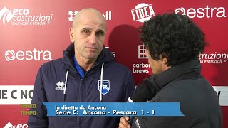 Ancona  Pescara 11 Bucaro quotZeman non è contento buona la ripresaquot [upl. by Luamaj]