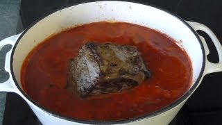 Slow Cooked Beef Tender amp Delicious Perfect Tomato Sauce for pasta or spaghetti [upl. by Quenby]