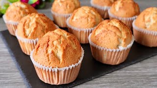 Easy plain vanilla muffin recipe Super soft and fluffy Easy Baking [upl. by Aimar]