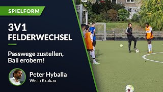 3v1 Felderwechsel  Hyballas Gegenpressing [upl. by Elspeth]