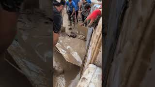 Mud removal in valencia after dana spain 🇪🇸🙏🏻🤕 [upl. by Meredith95]