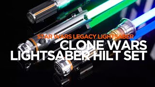 Star Wars The Clone Wars Legacy Lightsaber Hilt Set [upl. by Orlina]