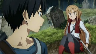 Sword Art Online Progressive Kirito and Asuna moment when they first met Kirito failed to look cool [upl. by Atinreb]