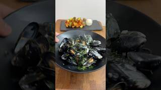 Moules frites shorts moules frites mouleslover asmrfood explore [upl. by Heurlin41]