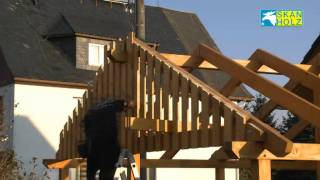 SKAN HOLZ Carport démonstration du montage français [upl. by Jayne369]