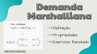 Como determinar a DEMANDA MARSHALLIANA [upl. by Ranie156]