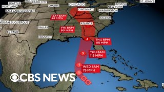 Helene gaining strength from climate change effects [upl. by Mahala]