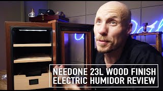 NeedOne 23L Woodgrain Electric Humidor Review [upl. by Harlen343]