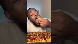 Homemade Pulled Pork Nachos foodies mukbang foodie eating shorts eatingvideo eatingfood [upl. by Eenert897]