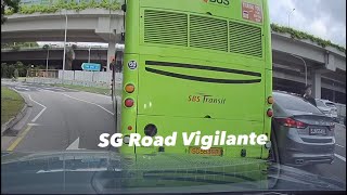 27jun2024 accident btw hyundai SJN5548L amp sbs transit bus SG5536B neither side willing to give way [upl. by Morice]