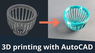 Make objects and 3D print them using AutoCAD [upl. by Maro]