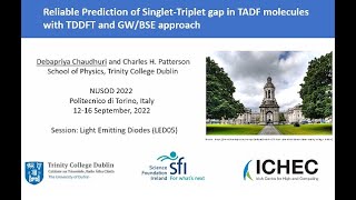 22LED05 Reliable prediction of the singlettriplet gap in TADF molecules with GWBSE approach [upl. by Kester870]