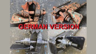 GERMAN VIDEO SchmiedeSchraubstock Restauration [upl. by Enilesor]