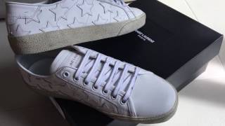 Saint Laurent sneakers with stars Saint Laurent sneakers con estrellas [upl. by Maddocks]