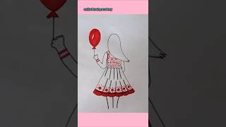 Girl back sidedrawingarttrendingviralshort video [upl. by Acirred]