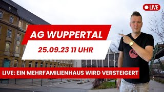 Zwangsversteigerung live vom Amtsgericht Wuppertal am 25092023 um 1100 Uhr [upl. by Drageruaeb]