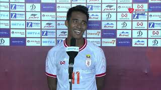 Maung Maung Lwin Goal and Flash Interview [upl. by Amalbergas616]