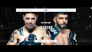 Typy na UFC Moreno vs Albazi [upl. by Asimaj]