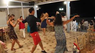 Greek dancing  the quotkalamatianosquot  Omilo [upl. by Coralie]