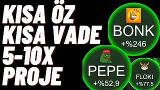 FLOKÄ°TOKENFÄ°BONK PEPE BENZERÄ° P0 ARTACAK ALTCOÄ°NLER  KISA VE Ã–Z [upl. by Kissner]