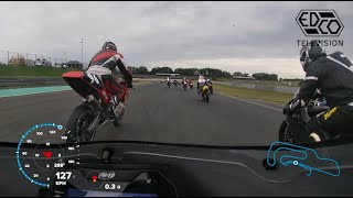 Onboard EDCO bike  Oschersleben 2024 Race 1 [upl. by Ojibbob616]