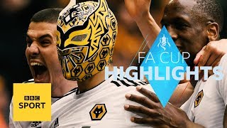 Highlights Watford 32 Wolves  FA Cup  BBC Sport [upl. by Thorwald747]