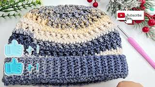 ✨ ¡GORRO TEJIDO A CROCHET EN TODAS LAS TALLAS  Tutorial Fácil y Rápido  Mari Rolon [upl. by Micky69]