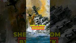 How Bismarck Destroyed the Royal Navys Flagship in 3 Minutes ww2 history shorts [upl. by Ranilopa]