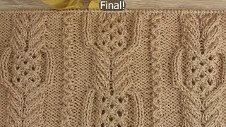 Ideal This pattern is amazing Gorgeous and Easy knitting pattern to follow with subtitles Fin [upl. by Eynobe]