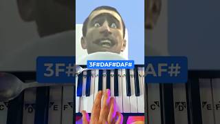 Darth Vader skibidi toilet 😲🚽meme piano tutorial [upl. by Birdella]