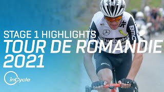 Tour de Romandie 2021  Stage 1 Highlights  inCycle [upl. by Nal]