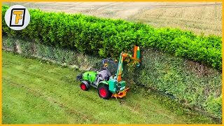 CLEAN CUTS  INCREDIBLE Hedge Trimming amp Grass Cutting Machines ➤ 16 [upl. by Noryak]