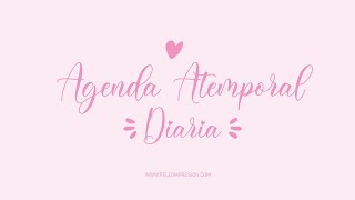 Agenda Atemporal Diaria  Feliz Impresión [upl. by Cherianne715]