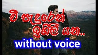 Vee Paduren Igili Yana Karoake without voice වී පැදුරෙන් ඉගිලී යන [upl. by Franek735]