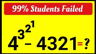 Amazing Math Problem  99 Students Failed This  No Calculator Allowed 📵 maths [upl. by Garret984]