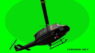 HELICÓPTERO 2  CHROMA KEY  FUNDO VERDE [upl. by Ttelrahc]