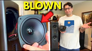 How I Fixed My Blown GoldenEar Towers Speakers  Blown speaker replacement [upl. by Artemas579]