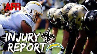 Saints Injury Report  Can New Orleans Fix Defensive Issues vs Chargers [upl. by Soalokin]