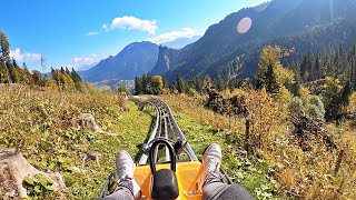 Alpine Coaster Kolbensattel Onride Video  Oberammergau 2021 [upl. by Haswell343]