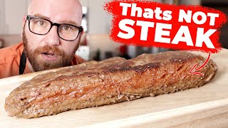 Is REAL Vegan Steak Possible Making an INCREDIBLE Jackfruit Steak [upl. by Yrehc]