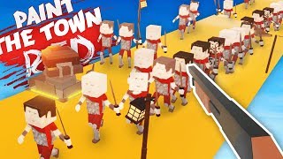 TOWER DEFENSE IN PAINT THE TOWN RED Paint the Town Red Funny Gameplay [upl. by Boylan]