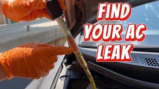 How to Find AC Leak in Your Car Using Dye [upl. by Nyraf]