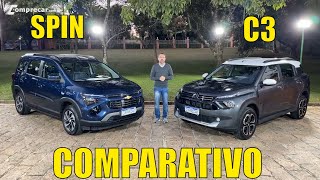 Comparativo Chevrolet Spin x Citroën C3 Aircross  Qual modelo de 7 lugares é melhor [upl. by Eita]