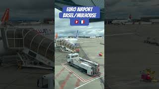 Euro Airport Basel Mulhouse 🇫🇷🇨🇭airport basel switzerland mulhouse france music travel [upl. by Ahsemat]