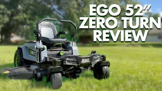 EGO Zero Turn Riding Mower Review  52” ZT5207L TEST [upl. by Paton954]