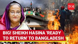 Sheikh Hasina To Return To Bangladesh Says Son Big Announcement As New Govt Takes Oath [upl. by Beasley]